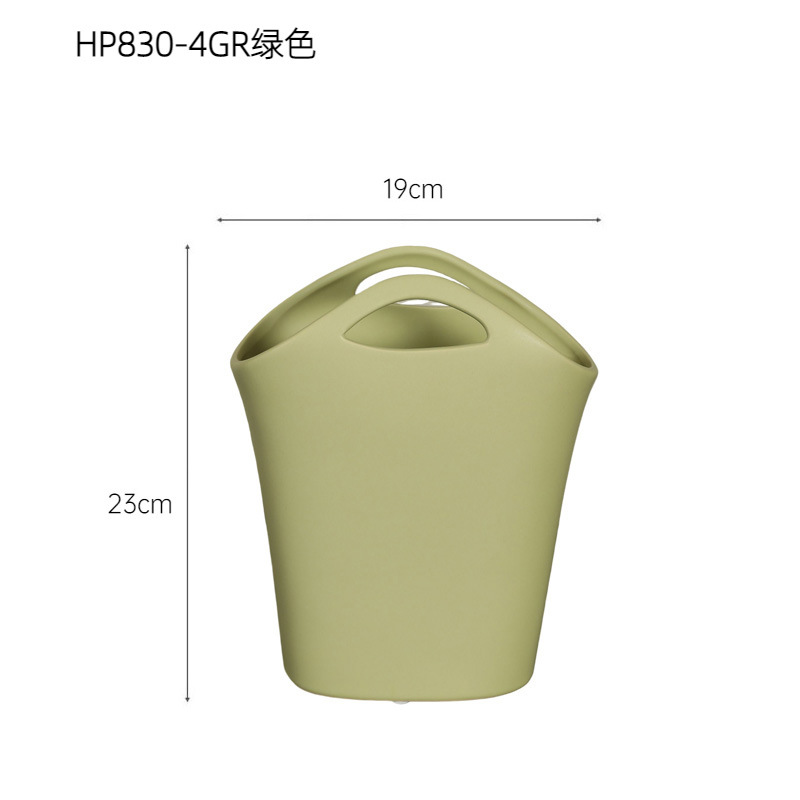 Crema estilo nicho bolso florero de cerámica decoración diseño sentido salón arreglo floral mesa comedor TV decoración del gabinete