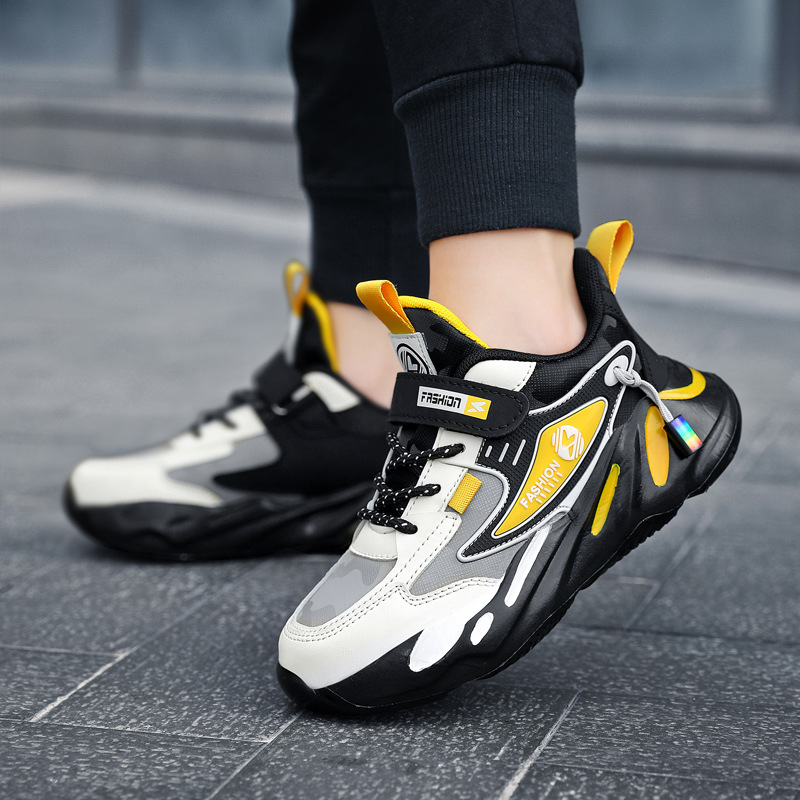 Zapatos de invierno de algodón cálido para niños, niñas, niños, niños, zapatos de correr casuales, velcro