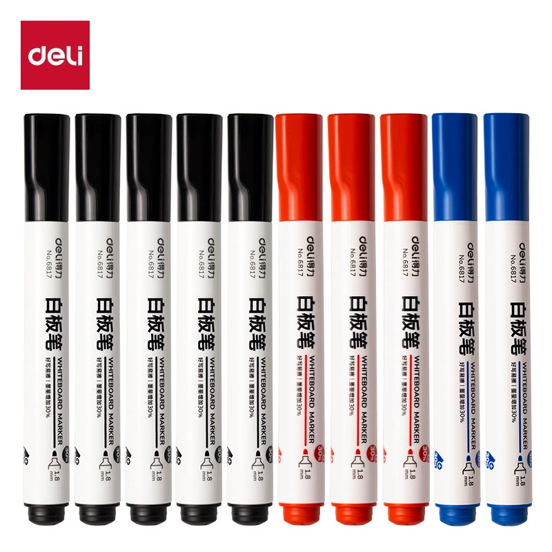 Канцтовары Deli 6817 белая доска ручка стираемые и легко стирать доска Ручка Кисть Доска ручка красный и синий Доска ручка письменная доска ручка оптом