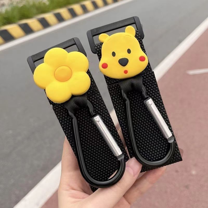 電気自動車フックロックフロントユニバーサルパンチフリーかわいい漫画多機能自転車バッグ重量フック|undefined