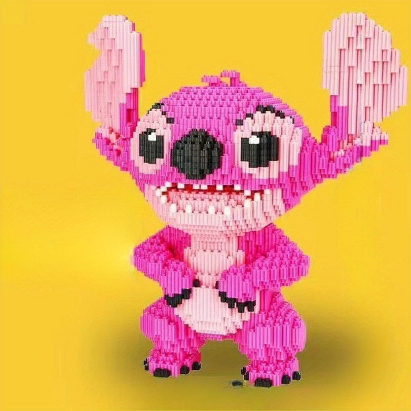 핑크 스탠딩 스티치 + 빌딩 블록 해머