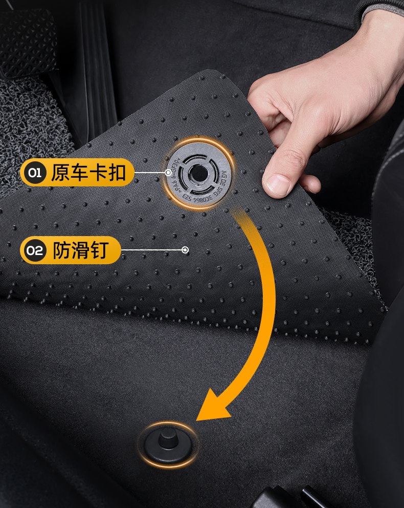 Suitable for coil carpet mats, car carpet mats, single upper layer foot mats, and driver's side single-piece car foot mats