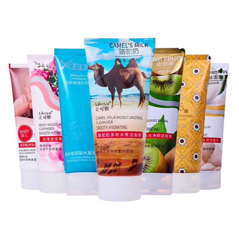 Likeya Rice Essence Очищающий крем зерновые фрукты и овощи для умывания Foam Cleansing Oil Control Deep Cleansing Milk