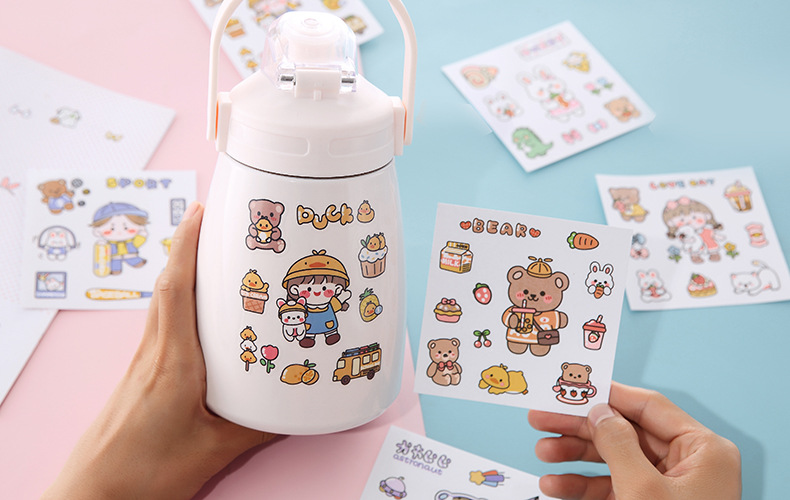 Korean Cute Cartoon Creative Transparent Pvc Sticker display picture 2