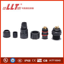 利路通M16 2+8 LED显示屏防水接线端子 UL SAA TUV认证IP68防水插