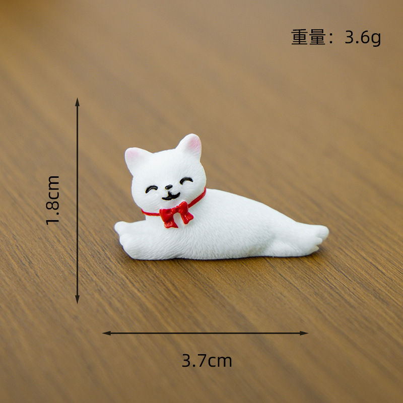 マイクロ風景装飾品かわいい子猫ホームデスクトップ樹脂 DIY クラフト装飾装飾品ハイエンドニッチ|undefined