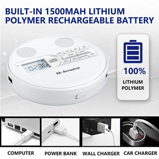 Multifunctional Bluetooth Cd Player, Repeater, Learning Machine Stereo Dual Speaker USB Player