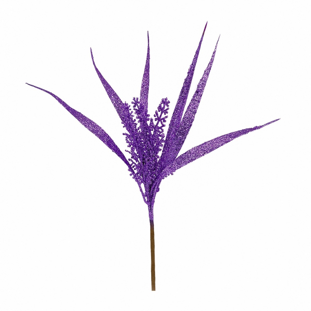 Venta directa de fábrica, decoración navideña transfronteriza con polvo dorado, accesorios de fotografía para árboles de Navidad, decoración con cortes de polvo dorado, helecho artificial