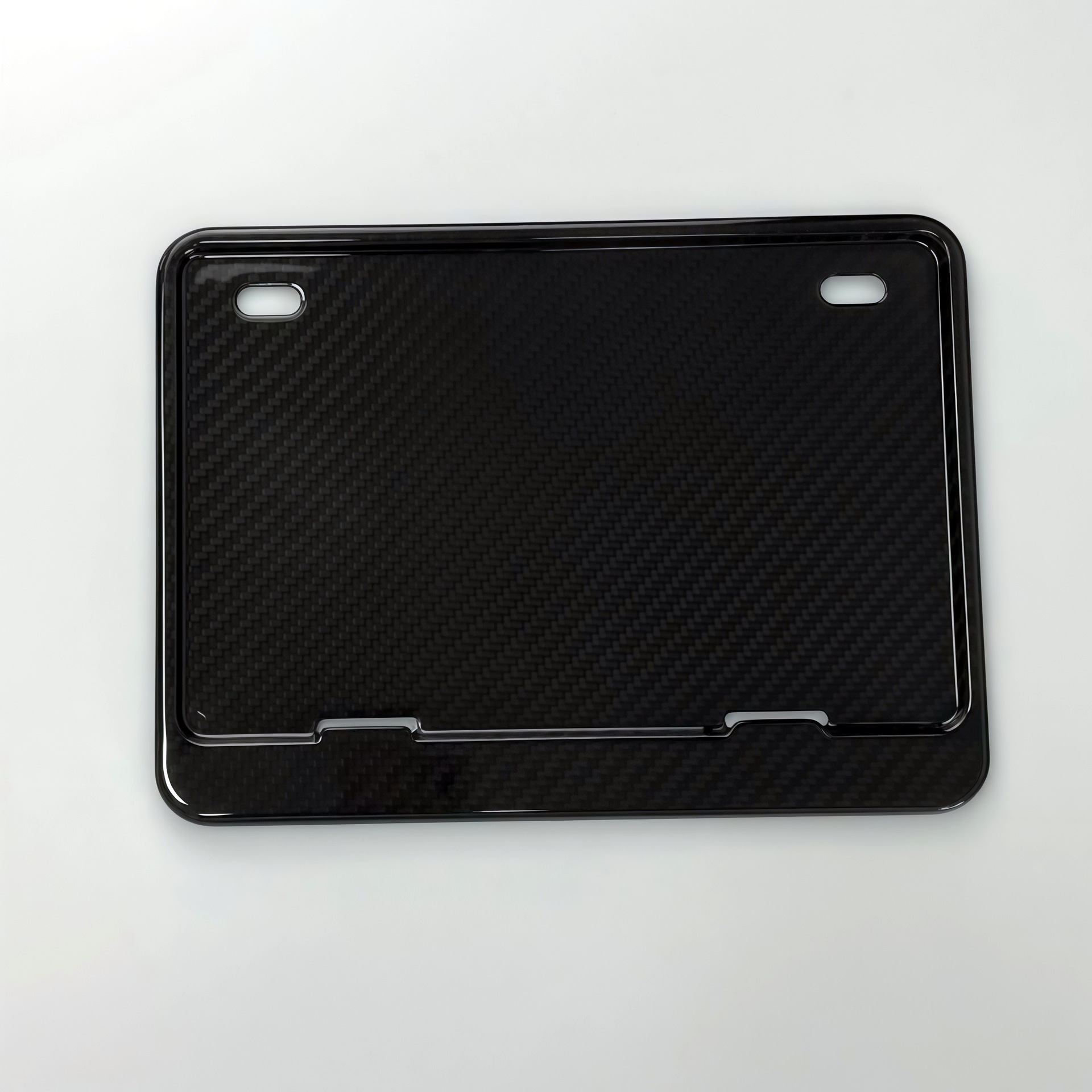 Genuine carbon fiber motorcycle license plate frame, license plate protector, advertising sign frame, and vehicle number plate frame for modification