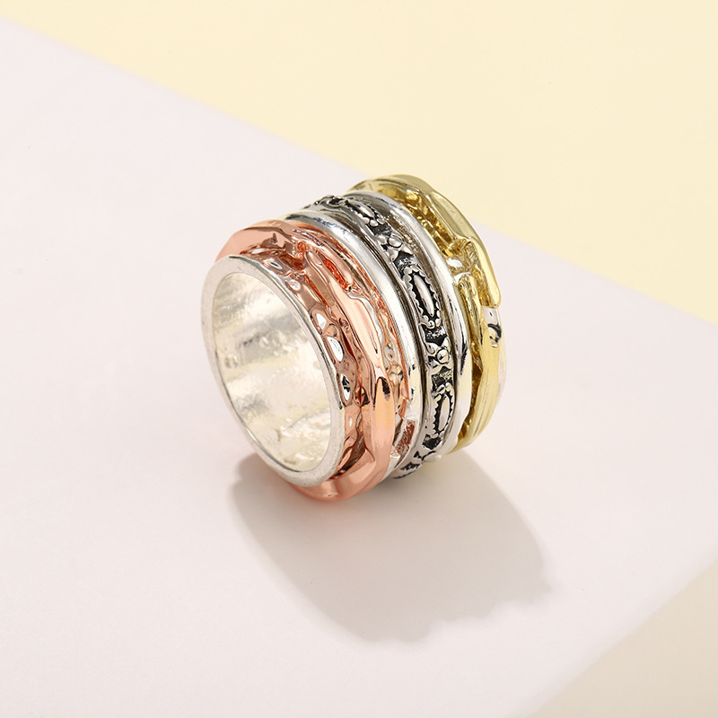 Jianjie European and American classic exquisite retro with pattern party holiday Christmas gift men's ring factory direct sales Jianjie European and American classic exquisite retro with pattern party holiday Christmas gift men's ring factory direct sales