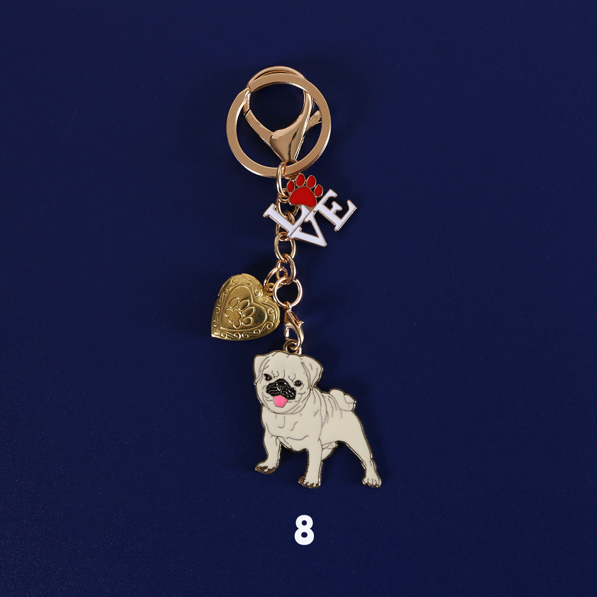 Transfronterizo TK Amazon aleación goteo pet perro conmemorativo coleccionista de pelo DIY almacenar foto colgar llavero