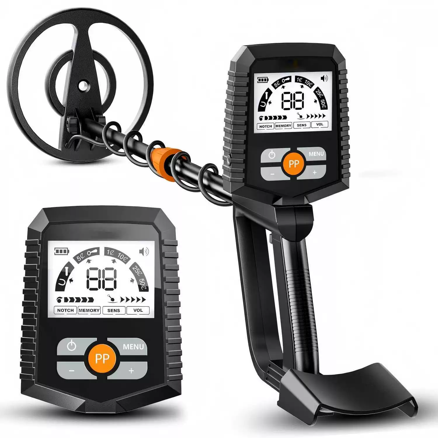 Металлодетектор подземный GC-1078B охота за сокровищами Высокая точность ручной открытый маленький золотой серебряный медный визуальный зонд