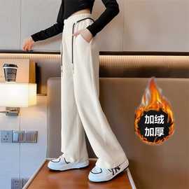 女童裤子秋冬款2025新款女大童学生洋气儿童女孩加绒一体绒裤冬装