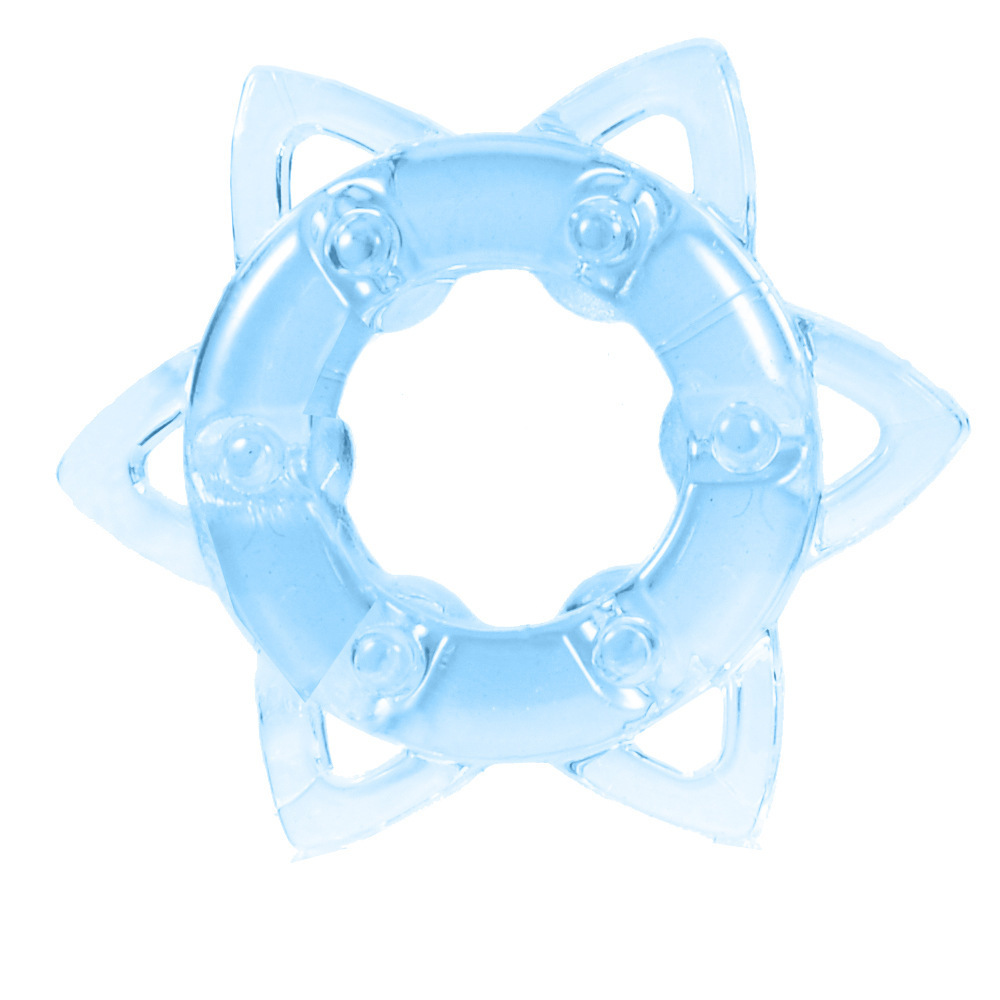 Caterpillar Crystal Delay Ring TPE Locking Sun Ring Adult Toy — detail image 9