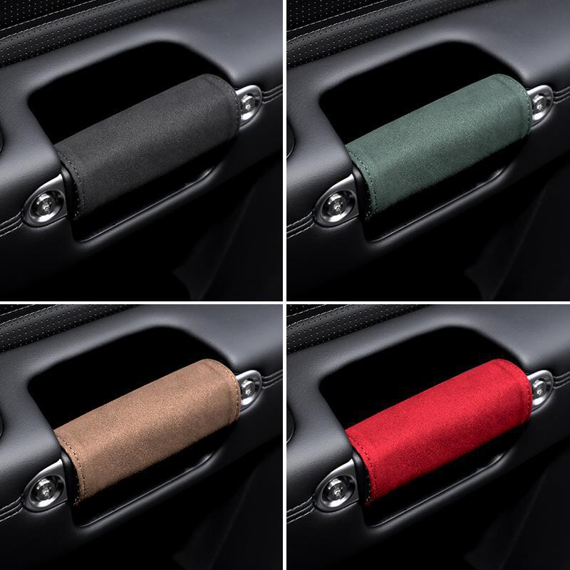 Car Door Handle Protective Cover Car Door Pull Glove Fur Decoration Car Hand Glove Roof Handle Protective Cover