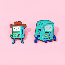 可爱卡通创意个性游戏机哔莫金属徽章探险活宝合金胸针配饰别针