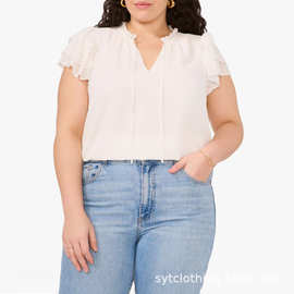 大码定制图片衣服 服装定制大码 加大码女装外贸 定制短袖衬衫