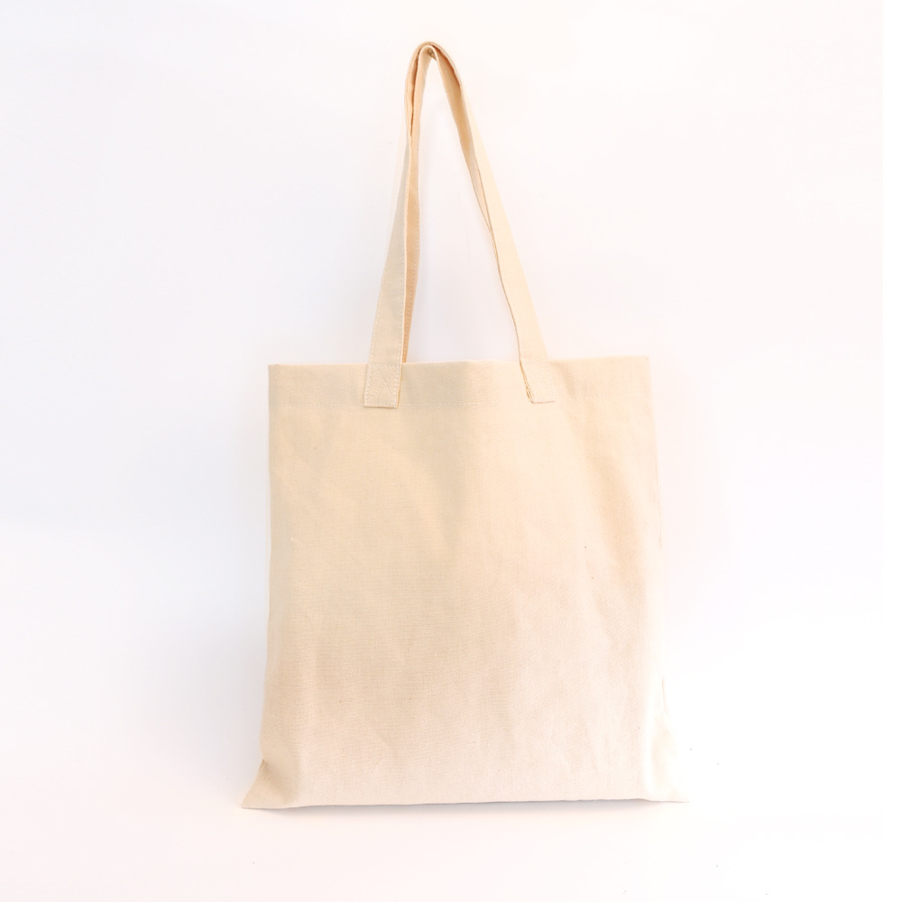 Bolsa de lona en blanco al por mayor bolsa de algodón estudiante de un hombro bolsa de lona de compras bolsa de lona portátil de publicidad se puede utilizar como logotipo