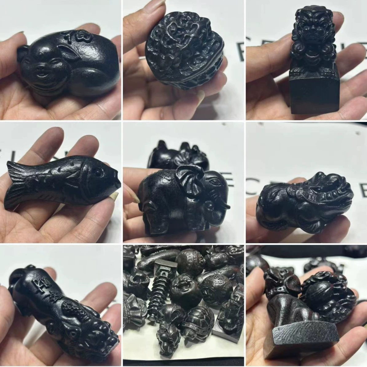 Множественные кожаные ручки из черного дерева ручки из черного дерева