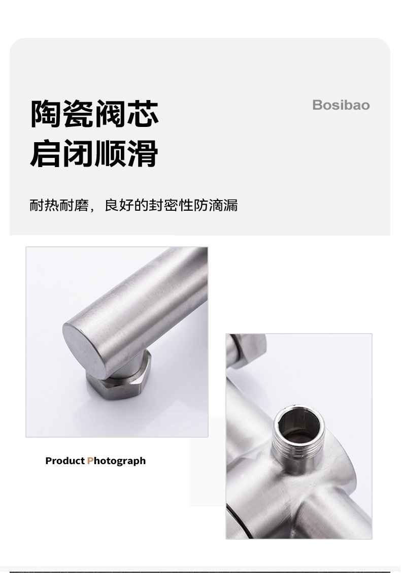 Cross-border Pearl Concealed mixed water cold and hot shower Faucet SUS304 stainless steel shower head three-in-one shower faucet undefined
