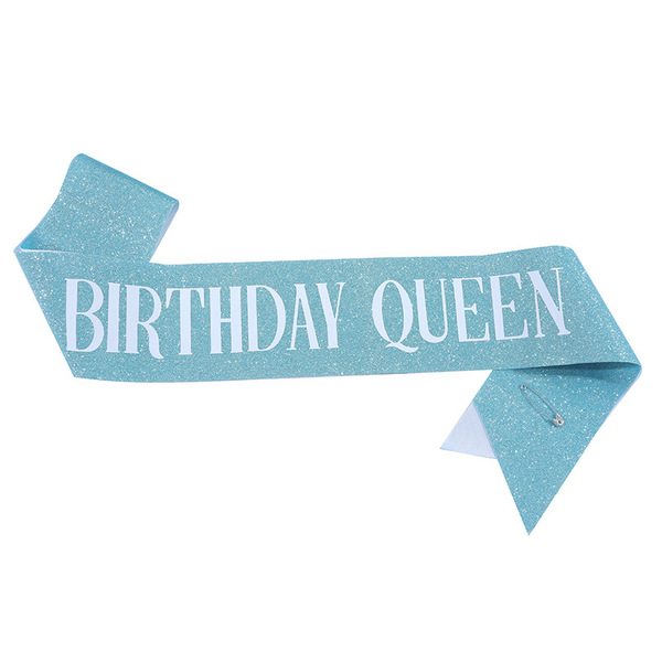 Cross-border birthday party glitter shoulder strap etiquette belt…