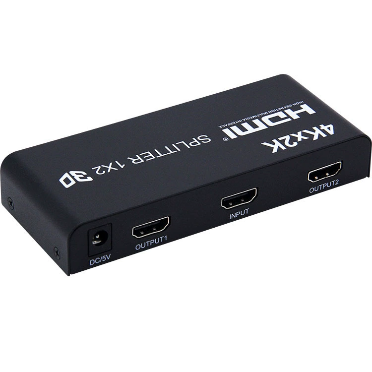4KX2K HDMI сплиттер: один вход на два вывода, 2-портовый сплиттер высокого разрешения, один вход, два выхода HDMI Splitter
