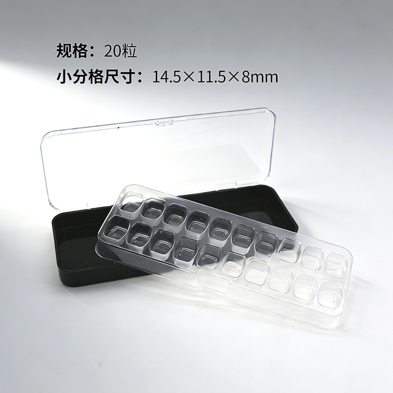 Caja para Carillas Dentales 20 Orificios de Plástico Transparente Portátil image 3