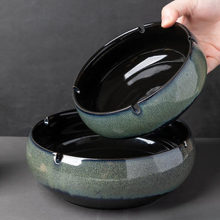Large Ashtray Creative Personalized Ceramic Ashtray Home Retro Chinese Style Living Room Light Luxury Office Trendy Ashtray