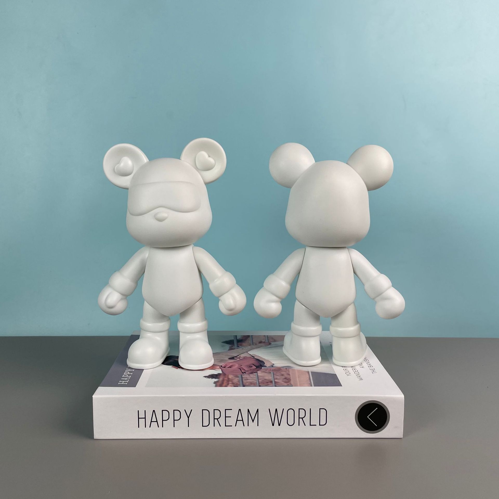 흰색 배아 쿨쿠 베어 23cm_구멍 없음