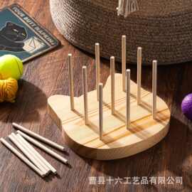 创意实木宠物猫咪玩具自嗨逗猫木制咀嚼玩具跨境猫猫啃咬木质玩具