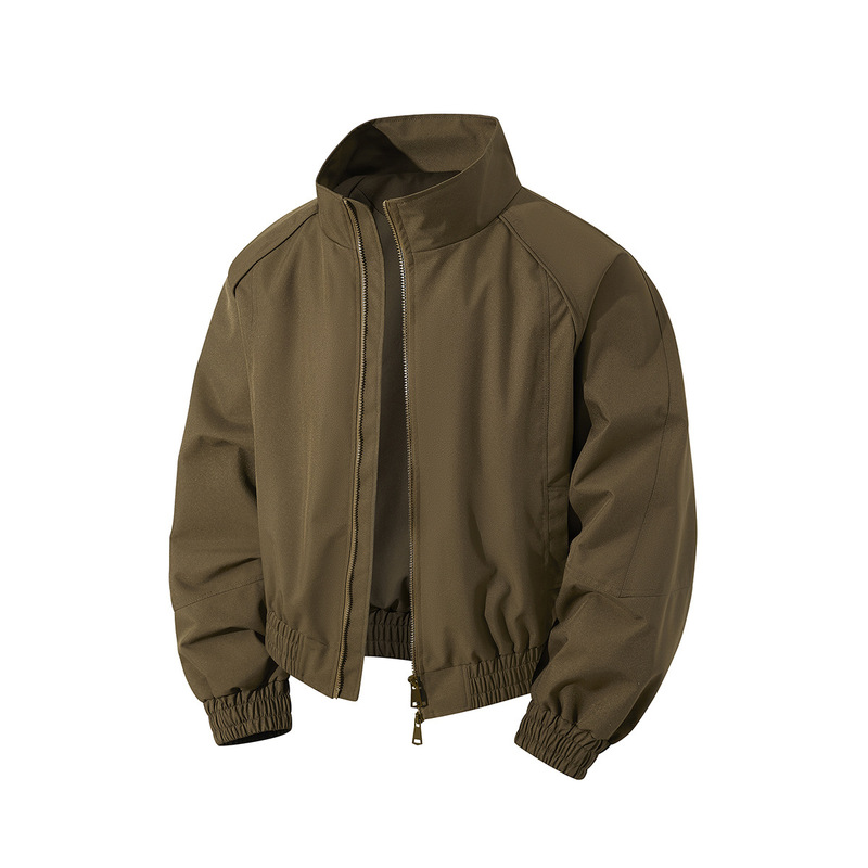 Spring and Autumn Retro Workwear Stand Collar Pilot Jacket for Men 2026 American Style Short Loose Casual Versatile Jacket in Stock Spring and Autumn Retro Workwear Stand Collar Pilot Jacket for Men 2026 American Style Short Loose Casual Versatile Jacket in Stock