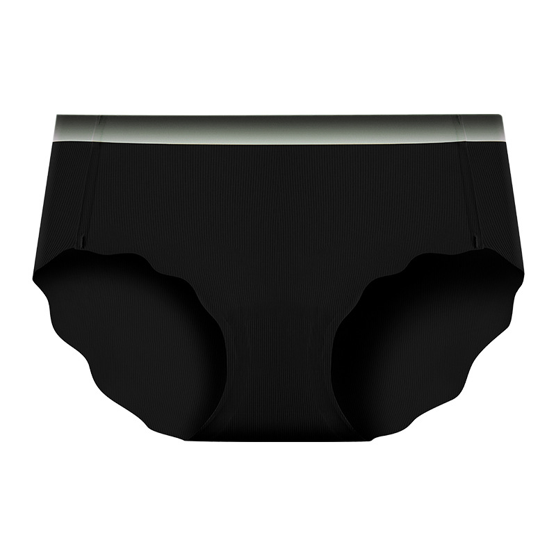 Yoga sin costuras nuevo deporte seda de hielo de secado rápido degradado sin costuras seda alargada entrepierna antibacteriana triángulo ropa interior para mujer cabeza