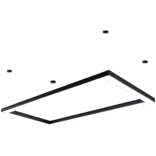 LED Loop Pendant Light for Office, Meeting Room, Exhibition Hall, Reception Desk, Lobby, Rectangular Loop Seamless Splicing Projector Light