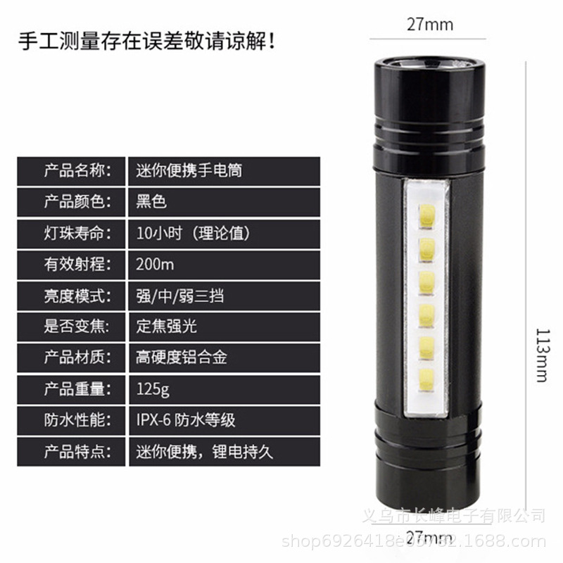 Cross-Border LED multifunción montado en la cabeza mini linterna hogar impermeable fuerte Luz Portátil de largo alcance lámpara de iluminación de emergencia