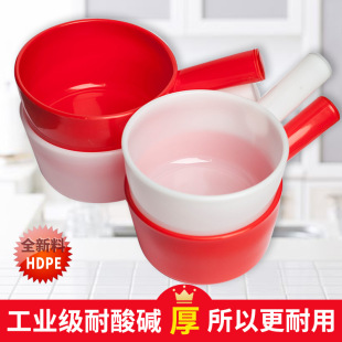 Red and White Industrial water shell acid and alkali resistant water chopsticks can't be broken extra thick water Ladle large drifting glue spoon wholesale