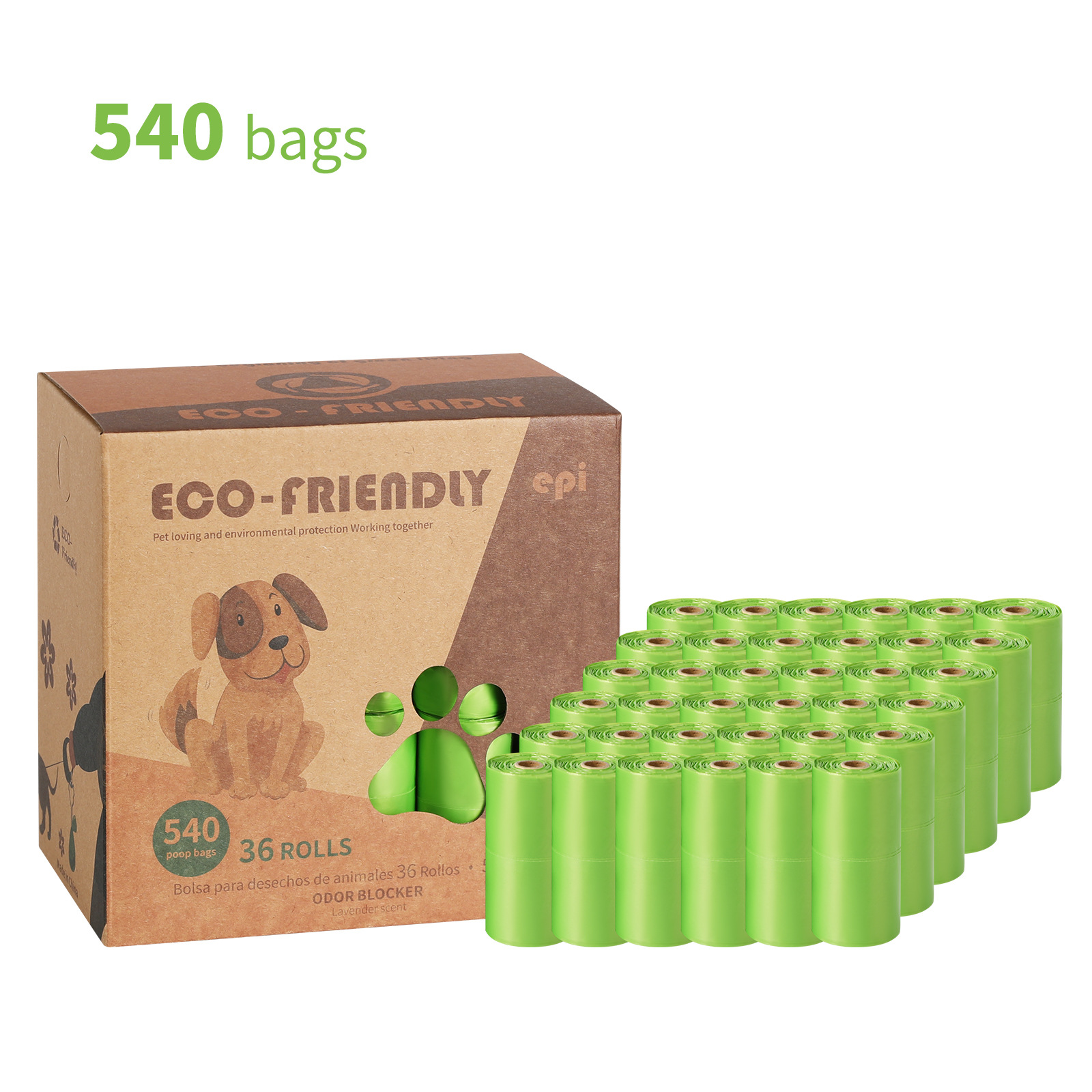 Bolso de mano engrosado de 1,5 seda, bolsa de chaleco de rollo degradable, bolsa de recogida, bolsa de basura para mascotas, bolsa de mierda para perros