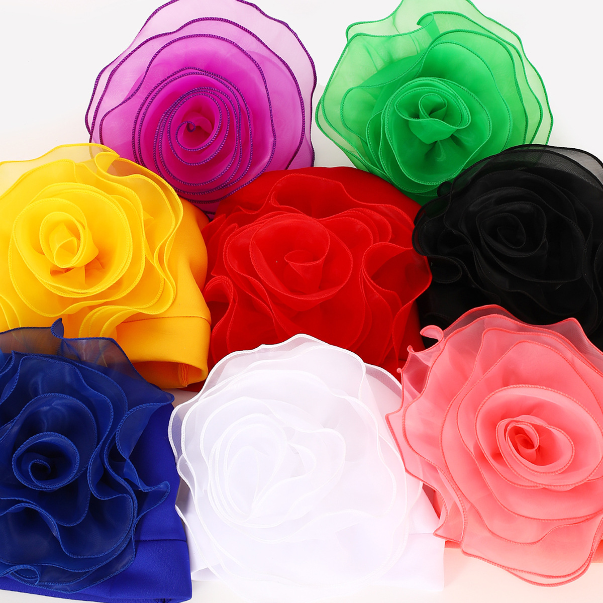 Muslim hat Stylish side large flowers African national characteristics baotou hat headscarf hat_viptrois.com