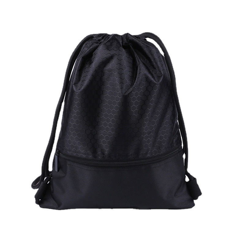Los fabricantes suministran bolsas con cordón de tela Oxford, cordón de entrenamiento personalizado, bolsa con cremallera de poliéster, bolsa de mochila de competición deportiva personalizada