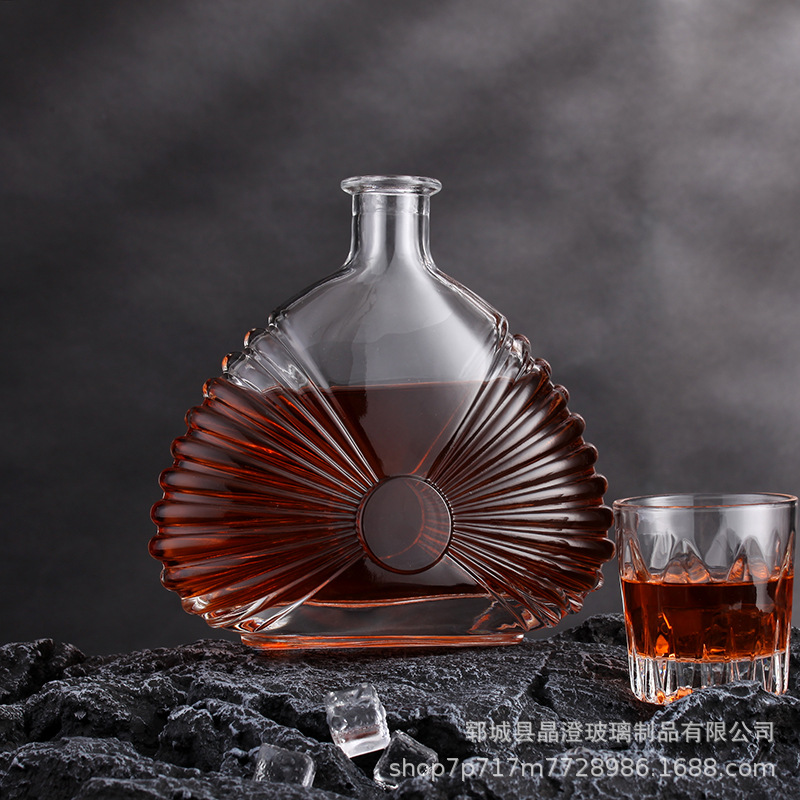 玻璃白酒瓶空瓶子红酒葡萄酒瓶密封储物一斤装自酿泡酒瓶玻璃瓶