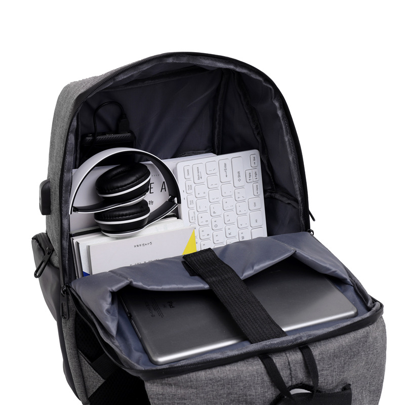 跨境商务休闲双肩包女多功能防盗电脑包大容量双肩背包旅行包书包