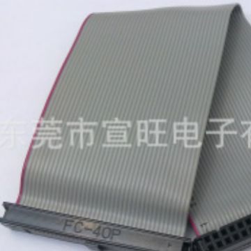 2651 28#  2件式黑色2.54间距IDC DIP MFD IDT 40P线路板灰排线