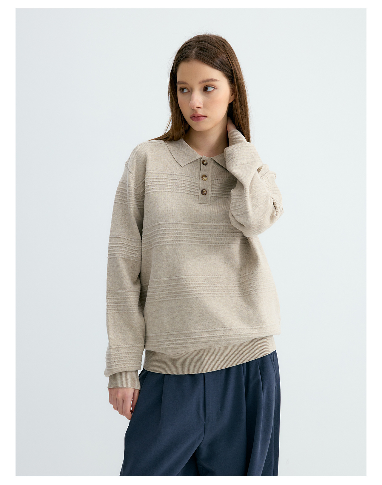 UNF Jacquard 250g Knit Polo