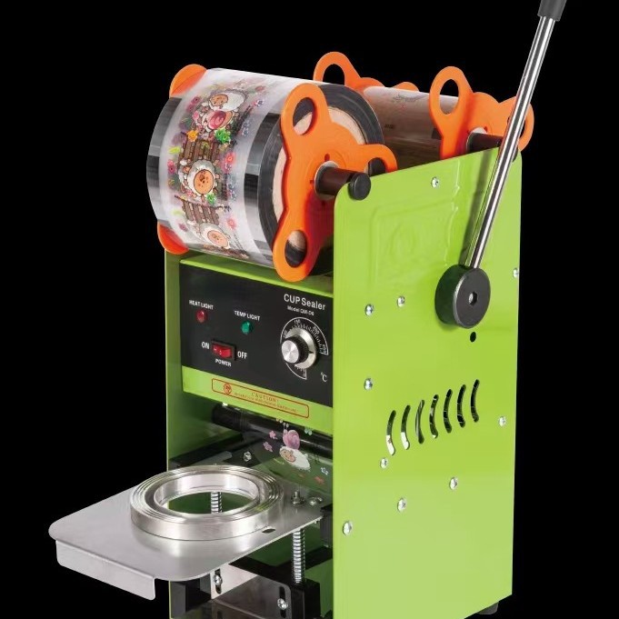 2024 máquina de sellado de tazas máquina de sellado de bebidas máquina de sellado de té de leche máquina de sellado de leche de soja