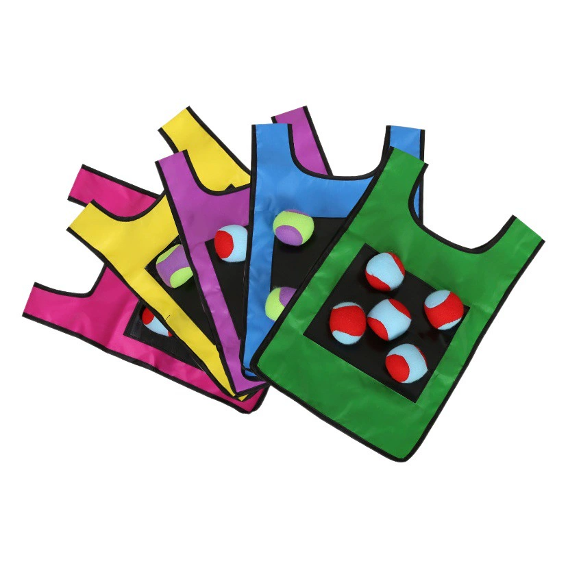 Липкий шарик жилет для детей липкий трикотаж хвост жилет для детского сада хвост хвост для родителей и детей игры на открытом воздухе спортивные игрушки