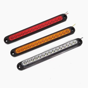 15LED Trailer RV Tail Light 12V24V Car Truck High-Mount Brake Light Waterproof Modified Warning Light Bar