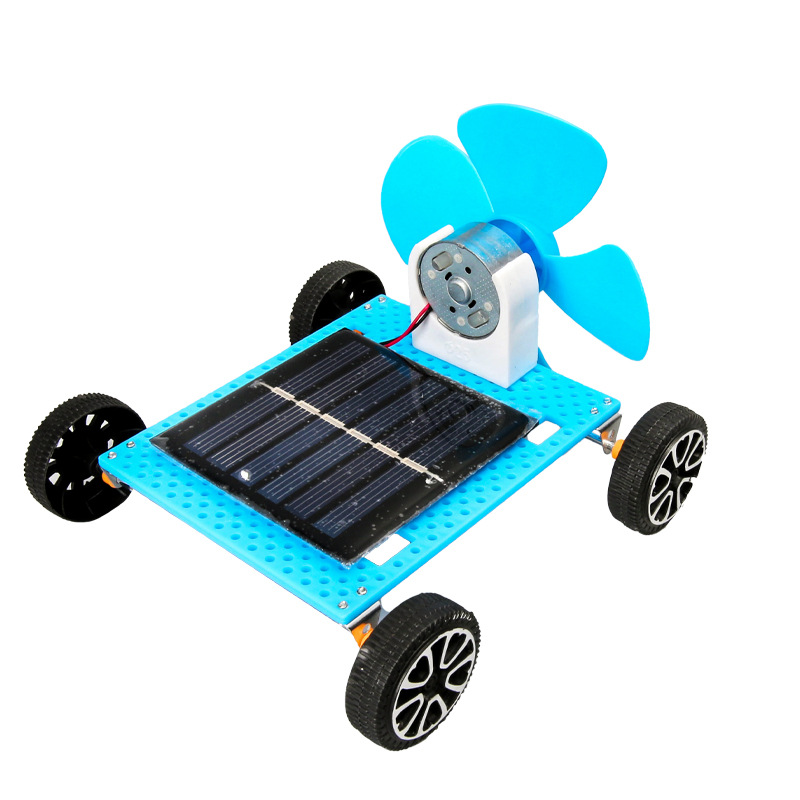 La Escuela Primaria Juguetes coche de viento Solar Tecnología Educativa Los Niños pequeños hechos a mano DIY científica experimental materiales