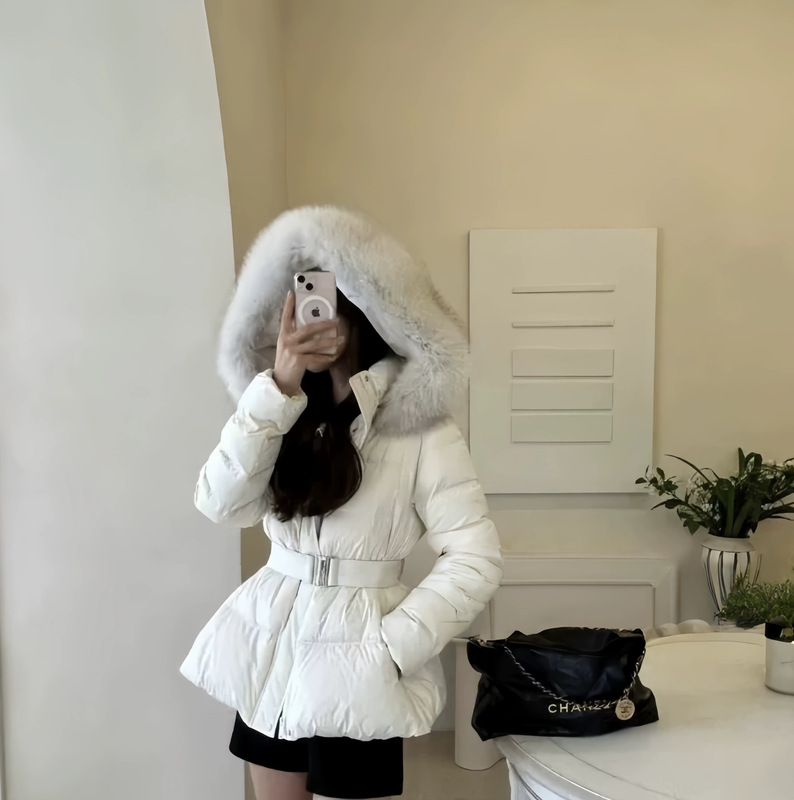Now, the New Year's Outfit! 2025 Winter New Style Korean Designer Dou*Lej Fur Collar down Jacket