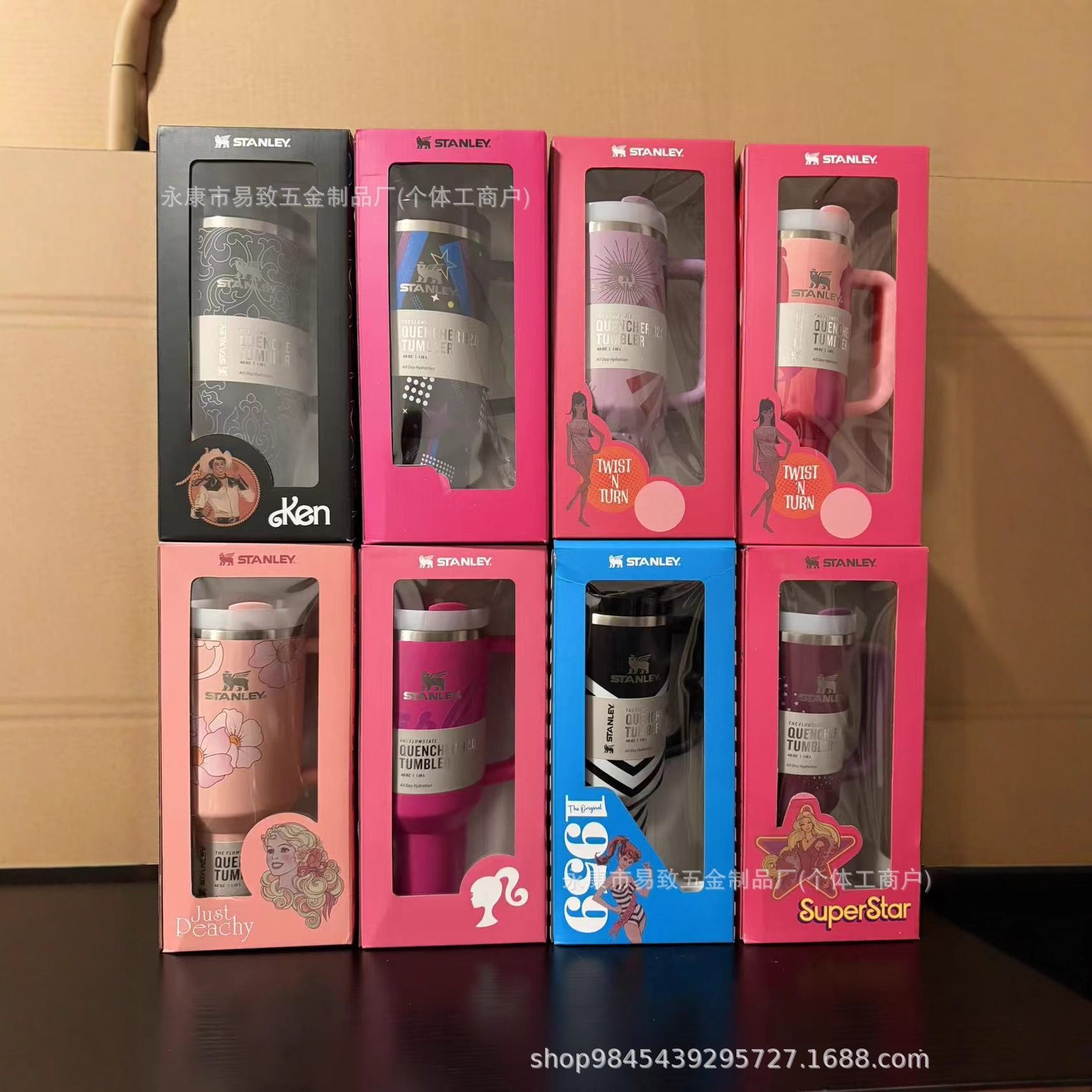 Vaso térmico Stanley Barbie 40 oz de acero inoxidable image 1