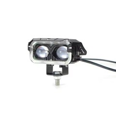 自動車のオートバイの電気自動車の外付けのLEDの黄色と白の遠近のフラッシュの双光のレンズのスポットライトの超明るい機関車は改造します。