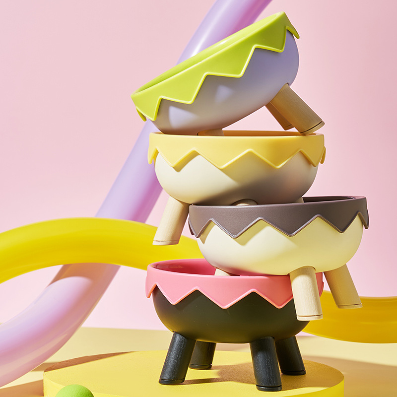 Tazón de pie alto para mascotas antideslizante y anti-derribado de acero inoxidable Tazón para perros para proteger la columna vertebral cervical Taza para gatos Tazón de huevos para mascotas Tazón único alto